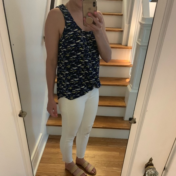 Joie Silk Top with Fish Print - Picture 6 of 7